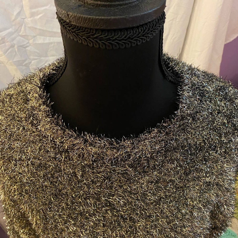 Leith Metallic Fuzzy Sweater - Picture 6 of 10